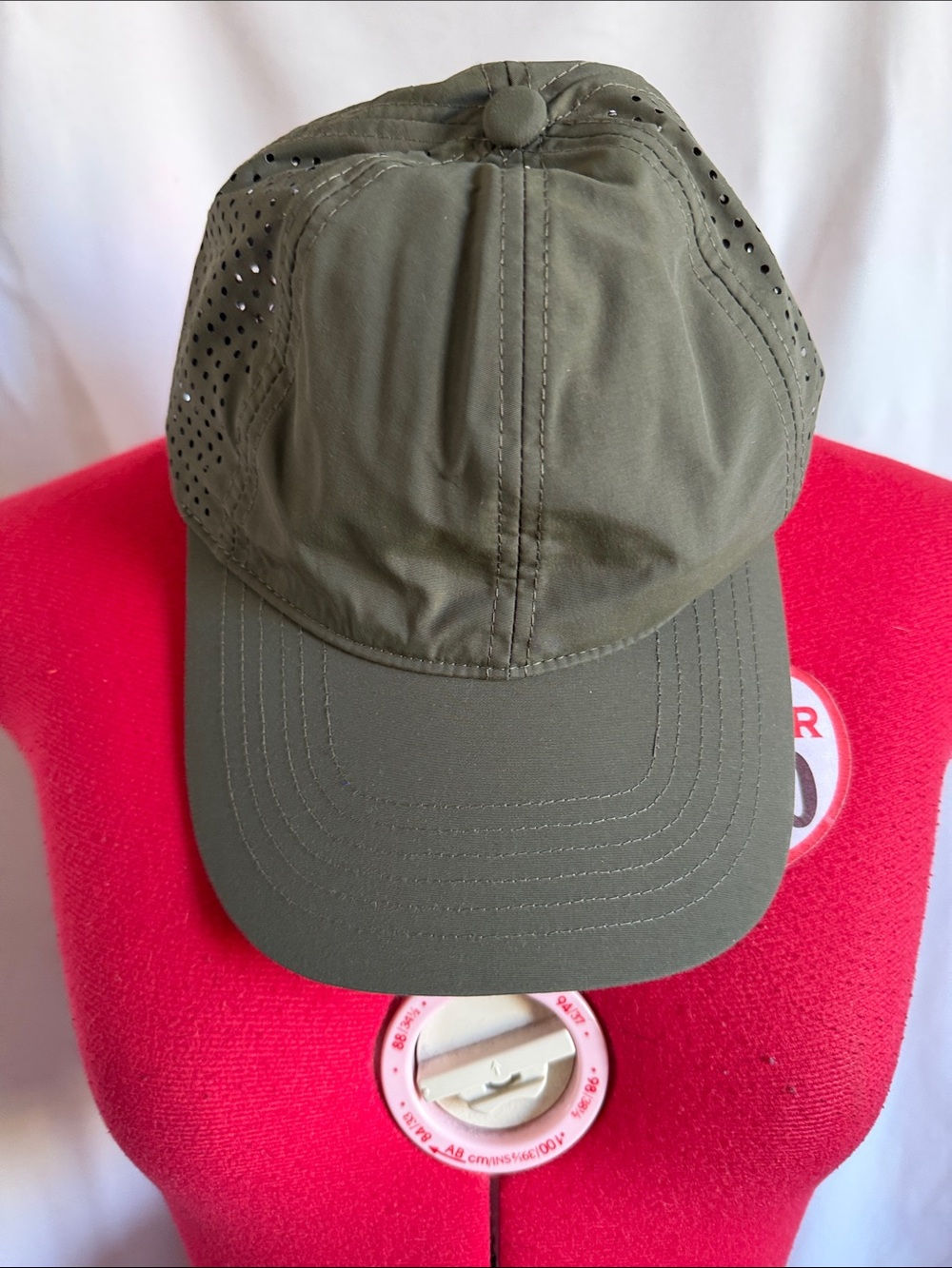 Kids Olive Green Vent Breathable Baseball Cap